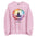 Namaste Yoga Meditation Sweatshirt - Lotus Chakra Mandala - Light Pink Color