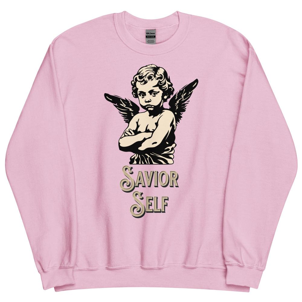 Savior Self Boy Angel Sweatshirt - Pink Color - https://ascensionemporium.net