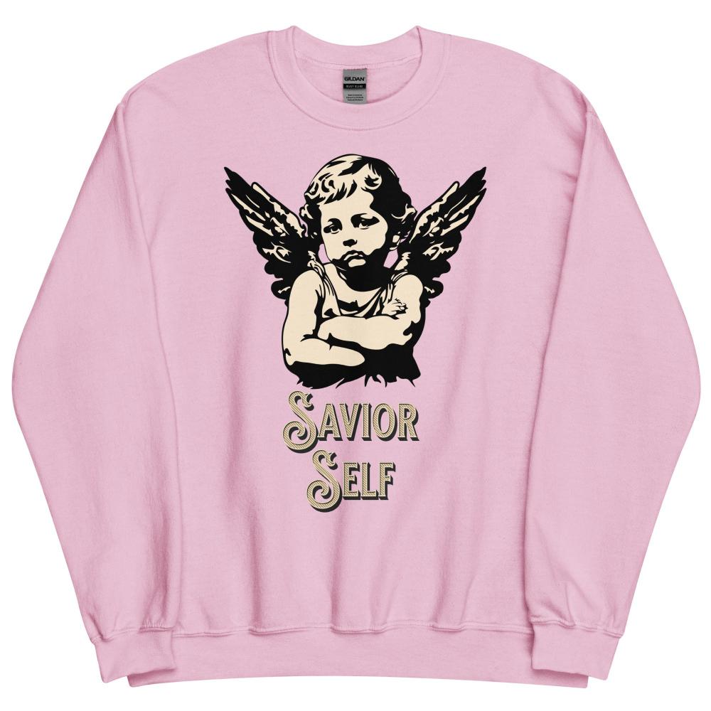 Savior Self Girl Angel Sweatshirt - Pink Color - https://ascensionemporium.net