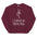 I'd Rather Be Doing Yoga Sweatshirt - Maroon Color - https://ascensionemporium.net