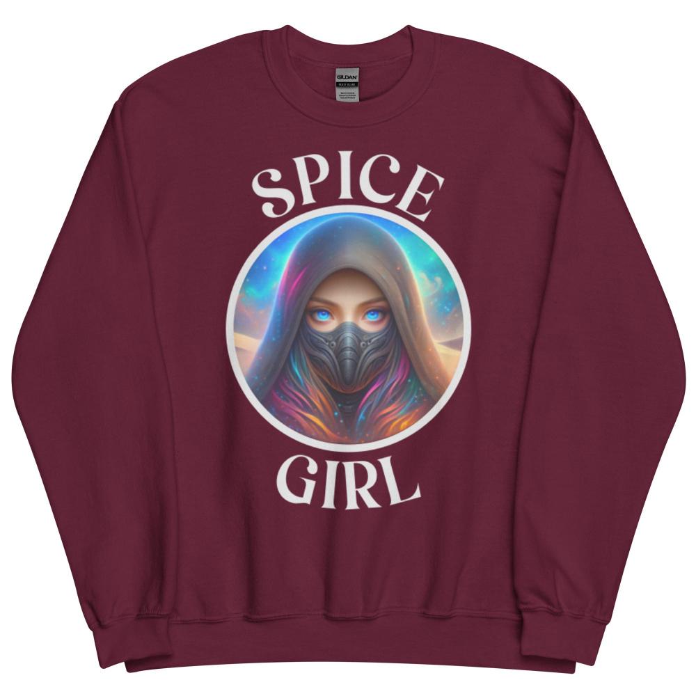 Spice Girl Sweatshirt - Maroon Color - https://ascensionemporium.net