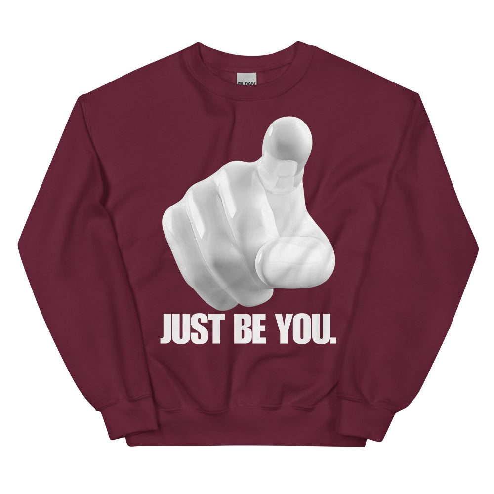 Just Be You Sweatshirt - Maroon Color - https://ascensionemporium.net