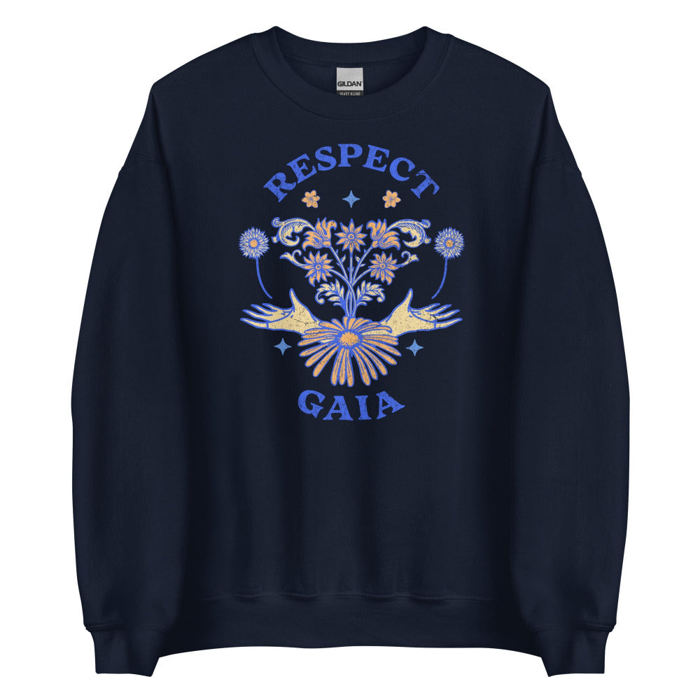 Respect Gaia Sweatshirt - Navy Color