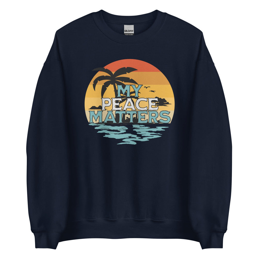 My Peace Matters Sweatshirt - Navy Color - https://ascensionemporium.net