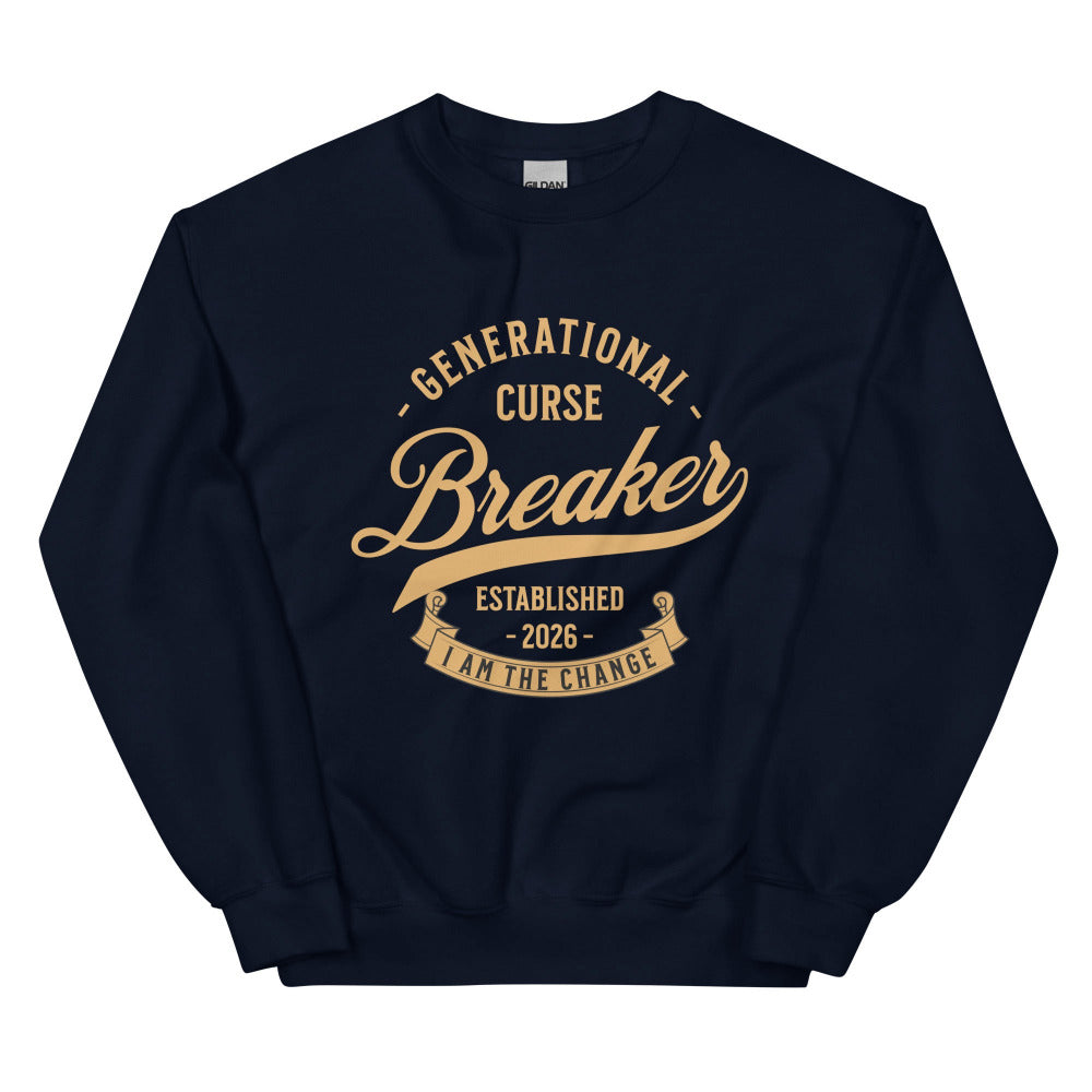 Generational Curse Breaker Sweatshirt - Navy Color - https://ascensionemporium.net