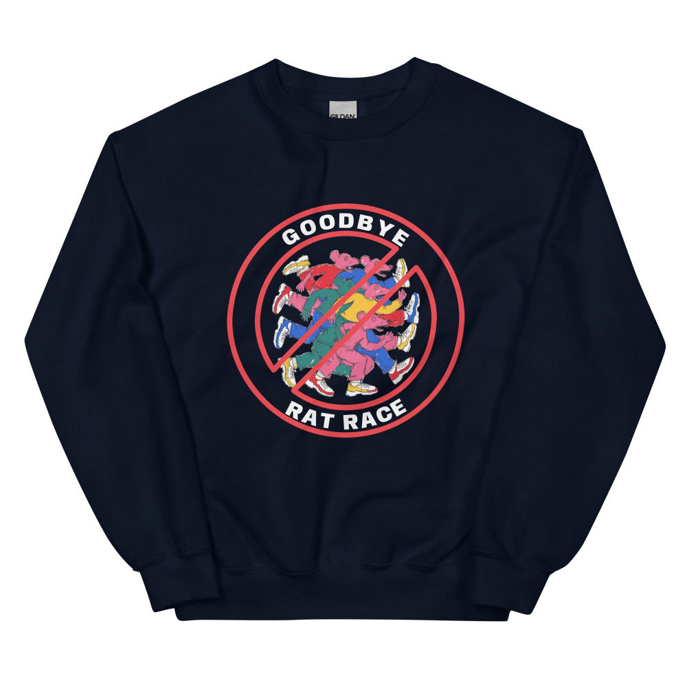 Goodbye Rat Race Sweatshirt - Navy Color - https://ascensionemporium.net