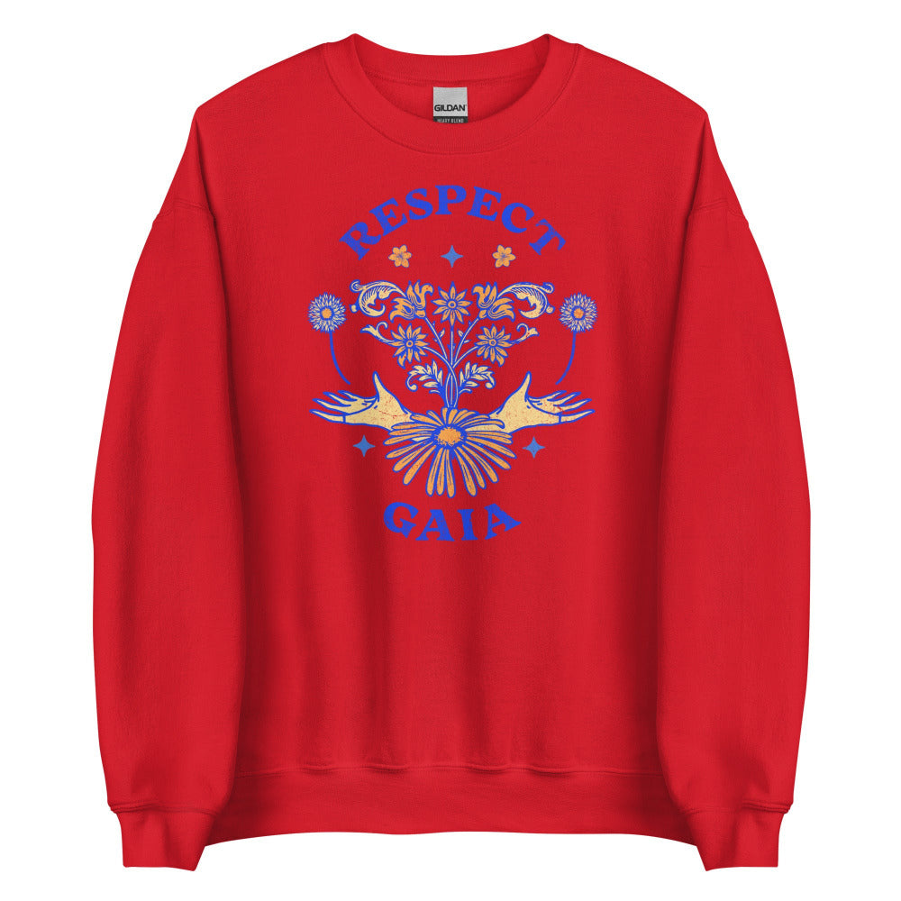 Respect Gaia Sweatshirt - Red Color