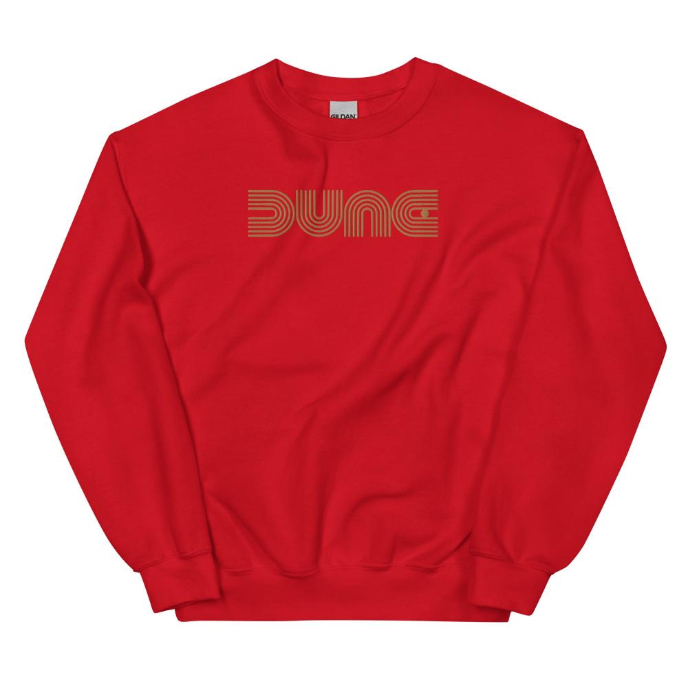 Dune Geometric Embroidered Sweatshirt - Red Color - https://ascensionemporium.net