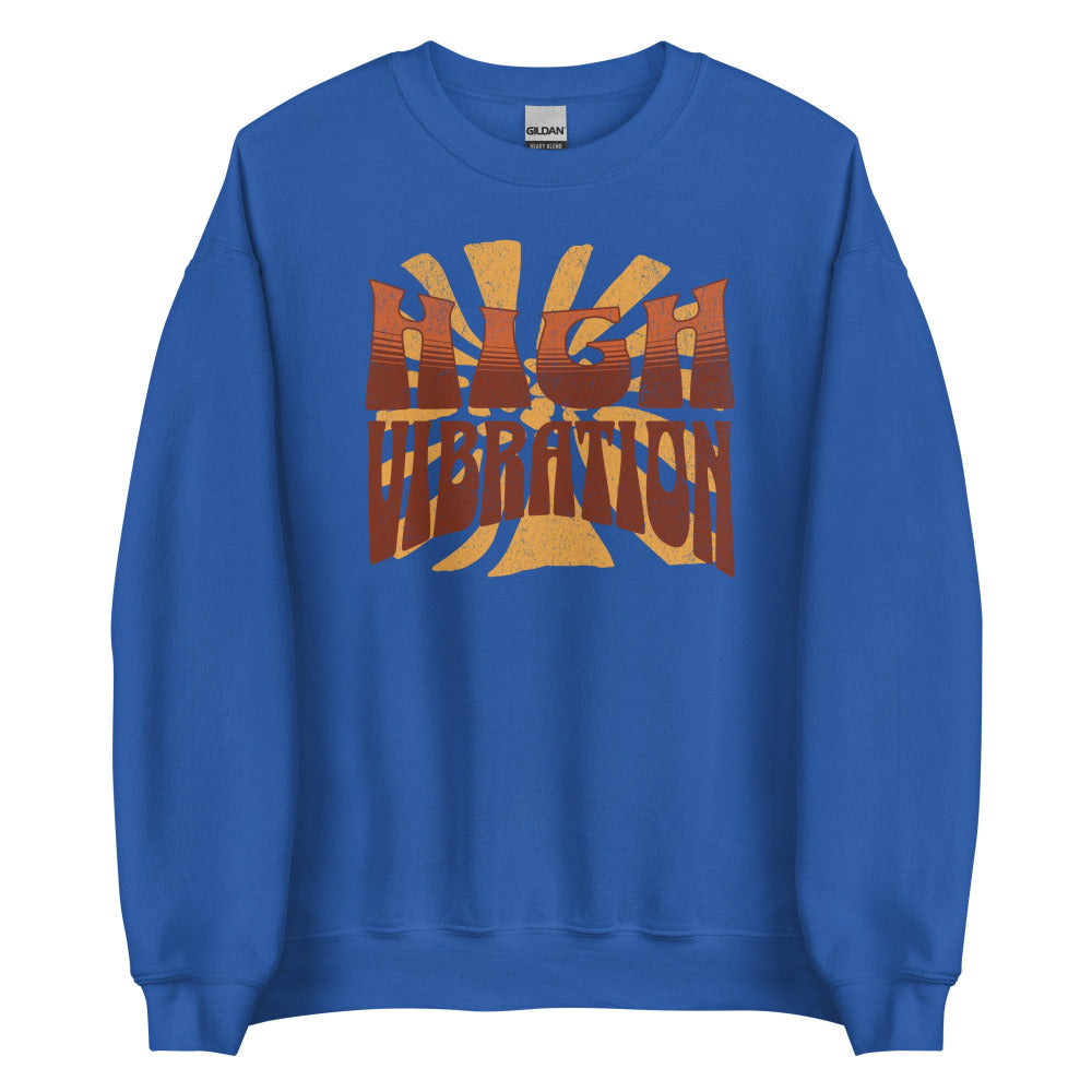 High Vibration Sweatshirt - Royal Color