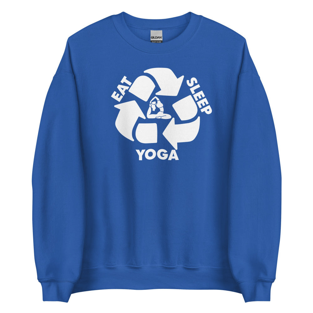 Eat Sleep Yoga Sweatshirt - Royal Color