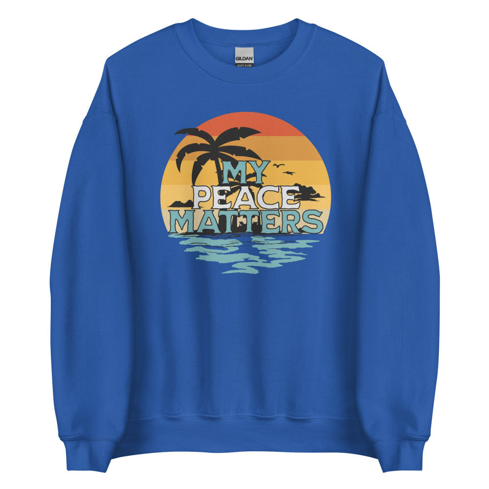 My Peace Matters Sweatshirt - Royal Color - https://ascensionemporium.net