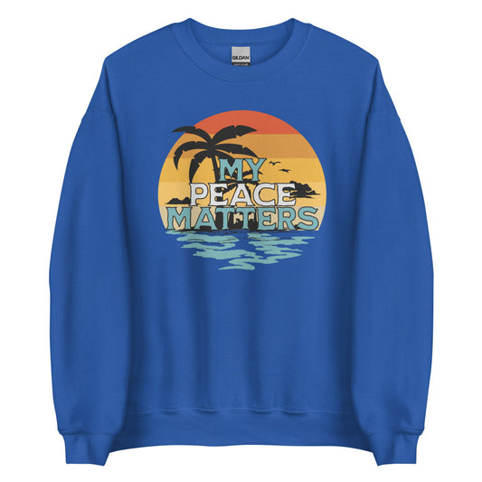 My Peace Matters Sweatshirt - Royal Color - https://ascensionemporium.net