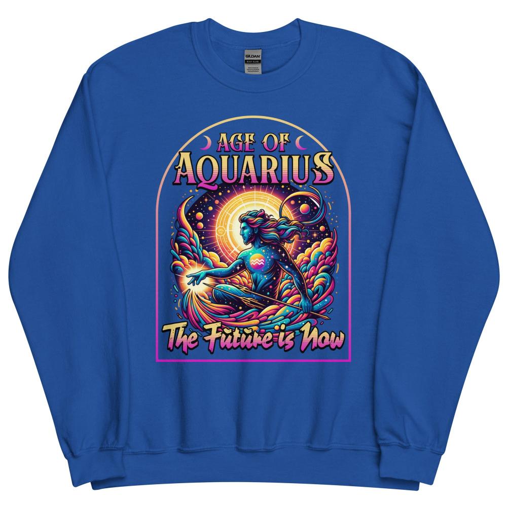 Age of Aquarius Sweatshirt - Royal Color - https://ascensionemporium.net