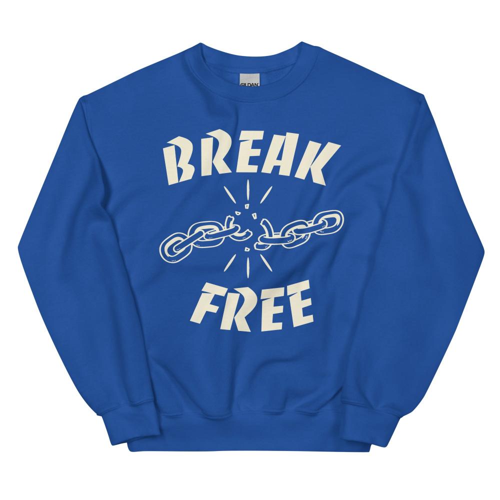 Break Free Sweatshirt - Royal Color - https://ascensionemporium.net