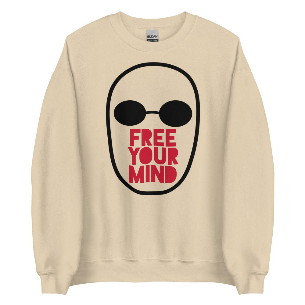 The Matrix Free Your Mind Sweatshirt - Sand Color - https://ascensionemporium.net