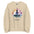 Namaste Yoga Meditation Sweatshirt - Lotus Flower Mandala - Sand Color
