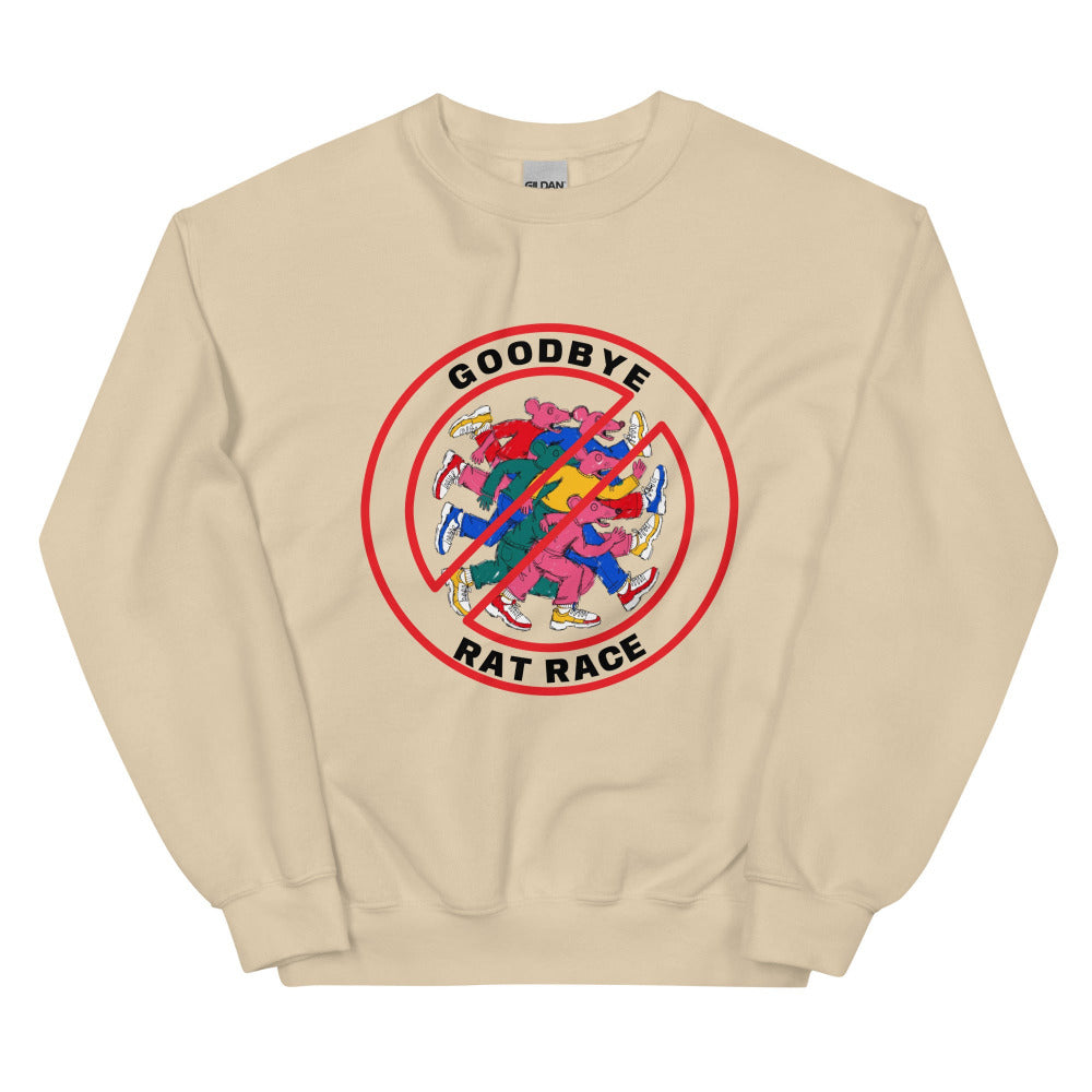 Goodbye Rat Race Sweatshirt - Sand Color - https://ascensionemporium.net