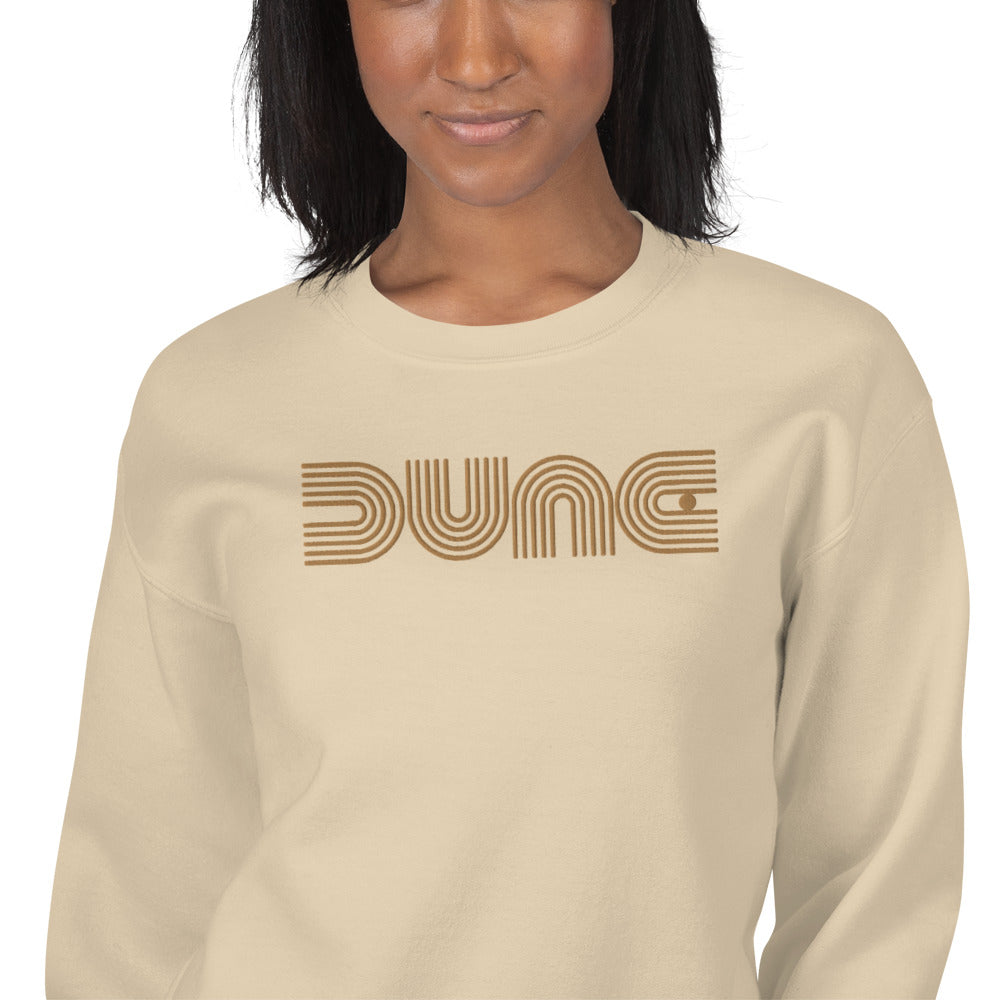 Dune Geometric Embroidered Sweatshirt -Sand Color - https://ascensionemporium.net