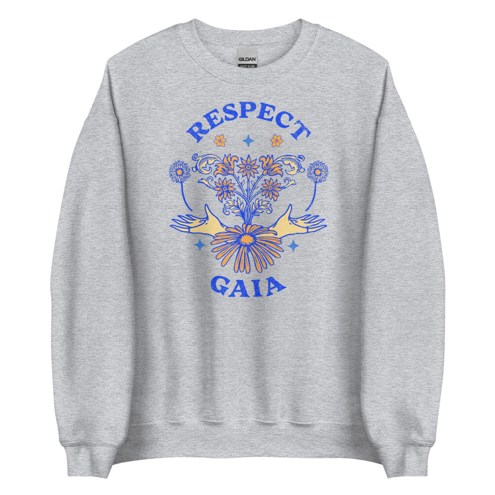 Respect Gaia Sweatshirt - Sport Grey Color
