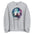 Namaste Yoga Meditation Sweatshirt - Watercolor Sphere - Sport Grey Color