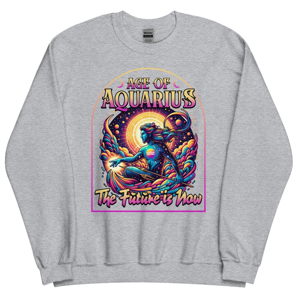 Age of Aquarius Sweatshirt - Sport Grey Color - https://ascensionemporium.net