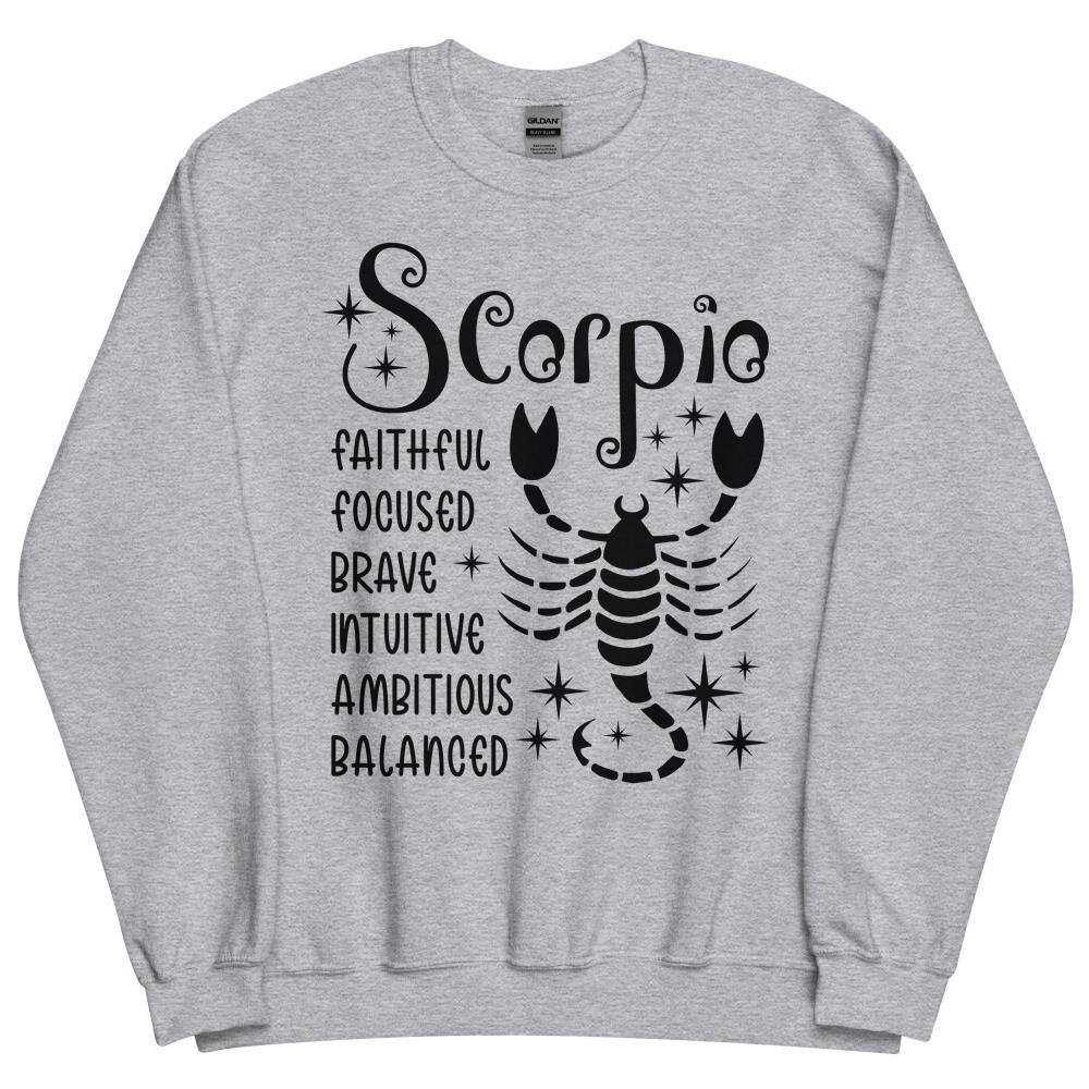 Sagittarius Zodiac Positive Traits Sweatshirt - Sport Grey Color - https://ascensionemporium.net