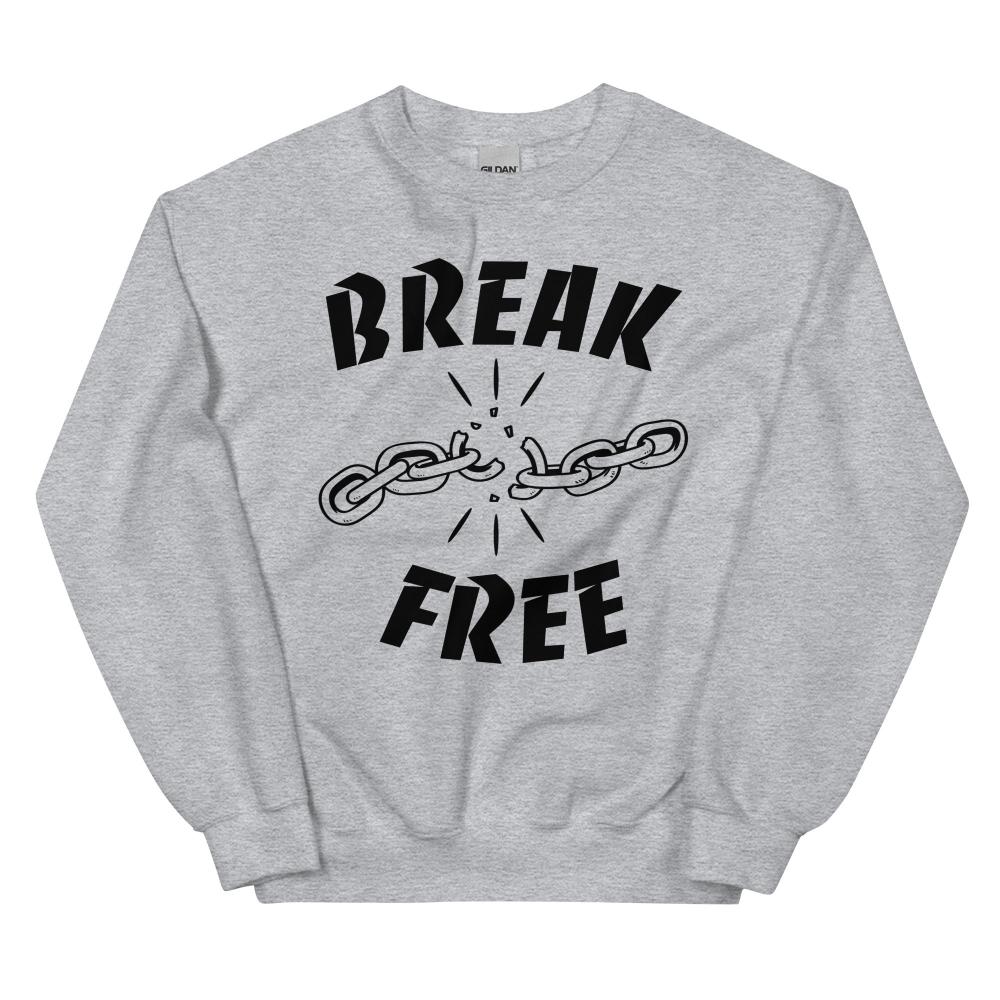 Break Free Sweatshirt - Sport Grey Color - https://ascensionemporium.net