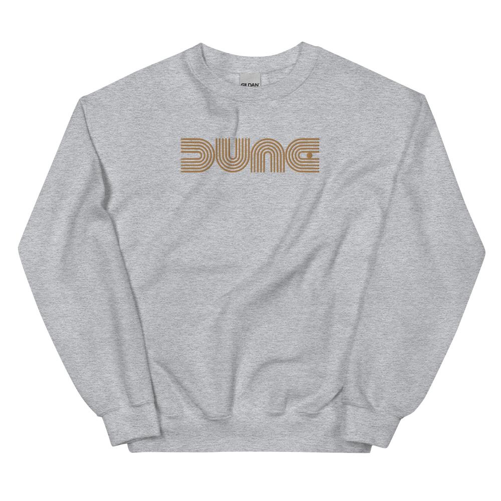 Dune Geometric Embroidered Sweatshirt - Sport Grey Color - https://ascensionemporium.net