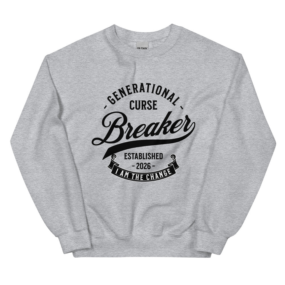 Generational Curse Breaker Sweatshirt - Sport Grey Color - https://ascensionemporium.net