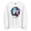 Namaste Yoga Meditation Sweatshirt - Watercolor Sphere - White Color