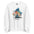 Namaste Yoga Meditation Sweatshirt - Watercolor Clouds - White Color