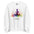 Namaste Yoga Meditation Sweatshirt - Rainbow Garden - White Color
