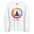 Namaste Yoga Meditation Sweatshirt - Lotus Chakra Mandala - White Color