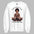 Can't Hear You I'm Meditating Sweathshirt - White Color