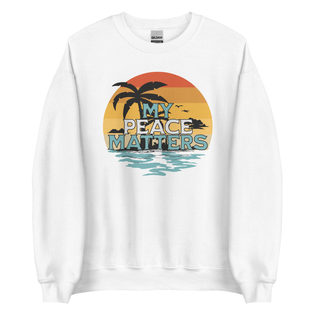 My Peace Matters Sweatshirt - White Color - https://ascensionemporium.net