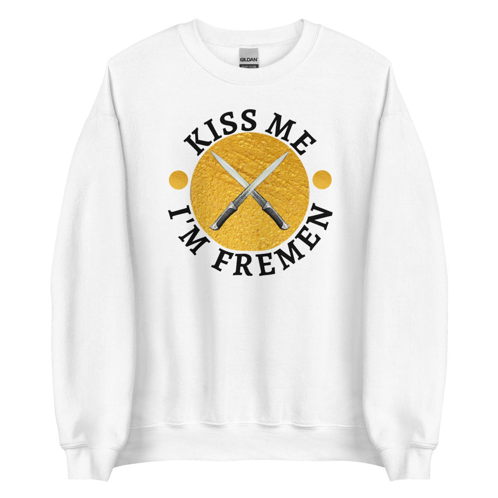 Kiss Me I'm Fremen Sweatshirt - White Color - https://ascensionemporium.net