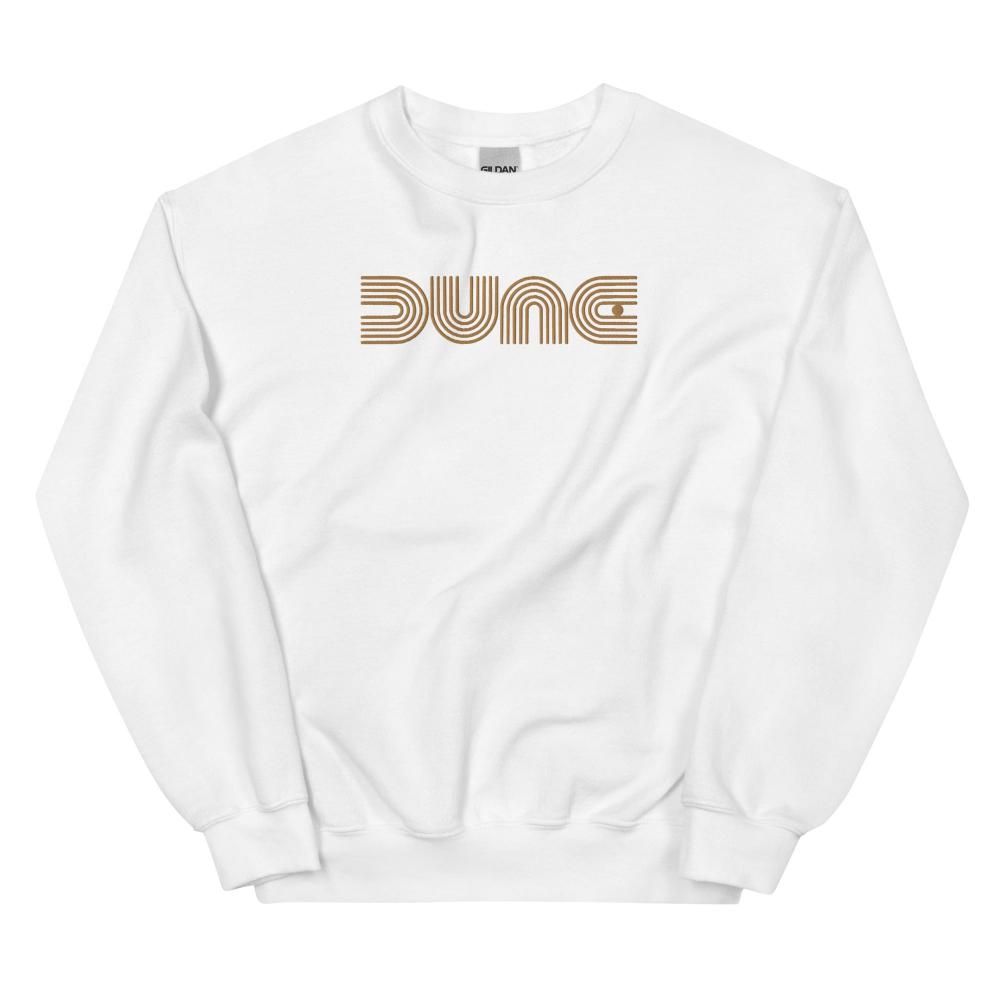 Dune Geometric Embroidered Sweatshirt - White Color - https://ascensionemporium.net