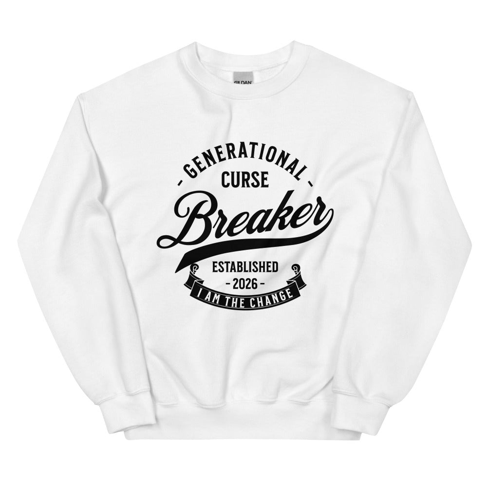 Generational Curse Breaker Sweatshirt - White Color - https://ascensionemporium.net