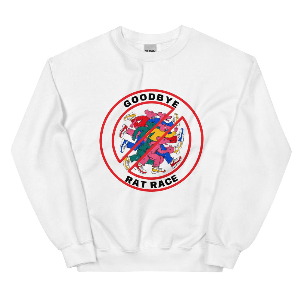 Goodbye Rat Race Sweatshirt - White Color - https://ascensionemporium.net