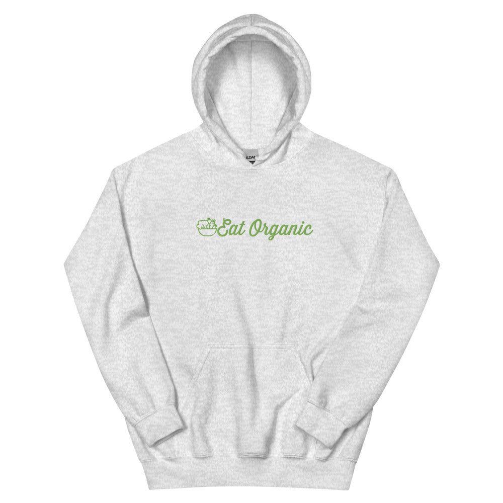 Eat Organic Hoodie - Ash Color - https://ascensionemporium.net 