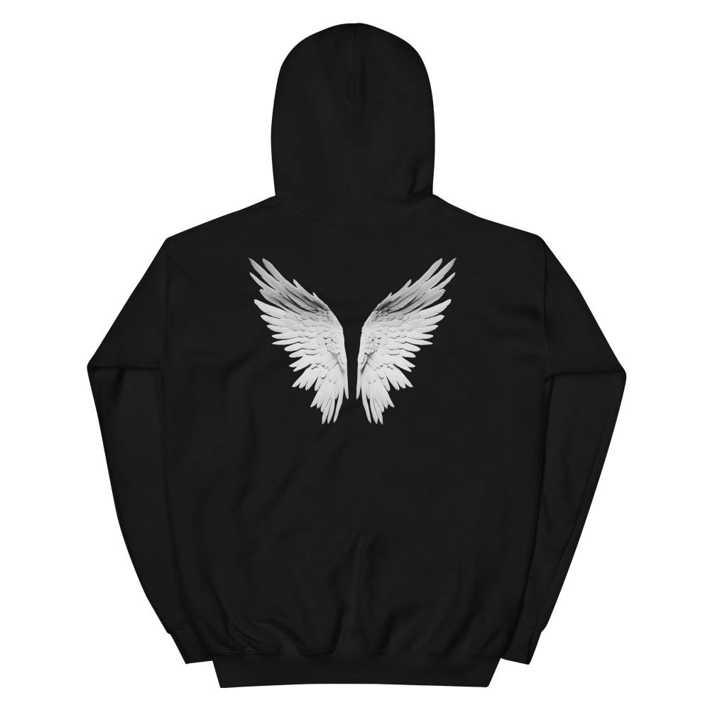 Savior Self Angel Wings Hoodie - Black Color - https://ascensionemporium.net