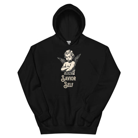 Savior Self Boy Angel Hoodie - Black Color - https://ascensionemporium.net