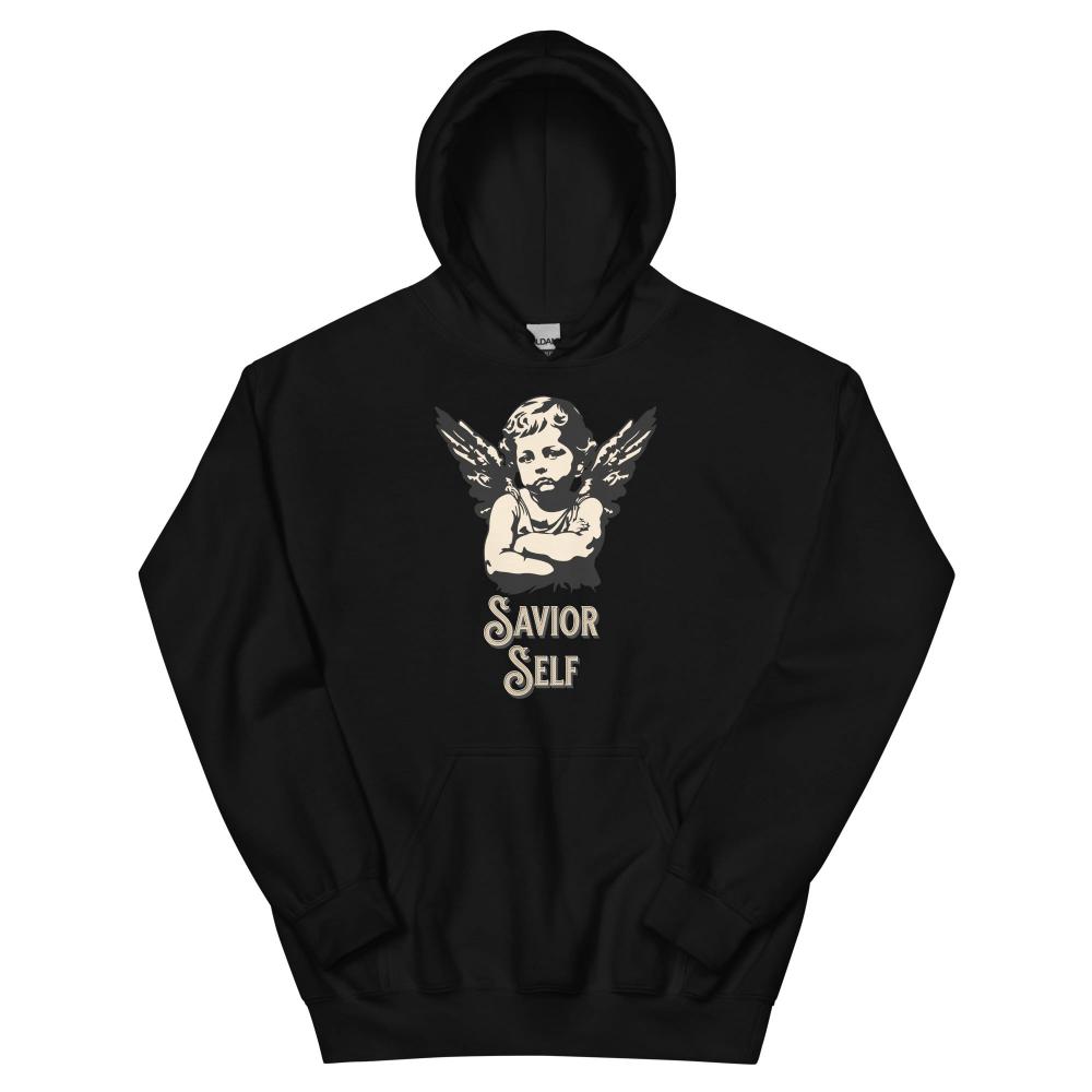 Savior Self Girl Angel Hoodie - Black Color - https://ascensionemporium.net