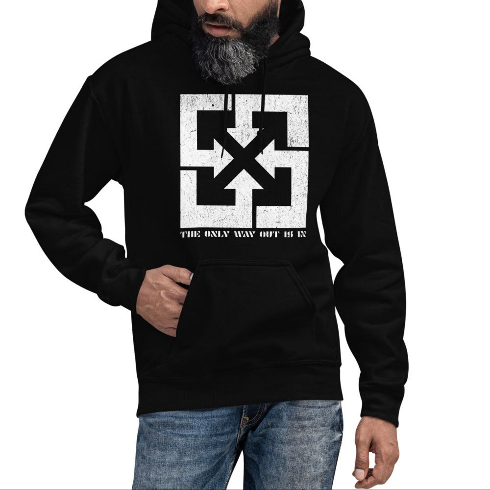 The Only Way Out Is In Hoodie - Black Color - https://ascensionemporium.net