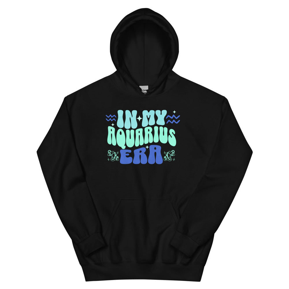 In My Aquarius Era Hoodie - Black Color - https://ascensionemporium.net