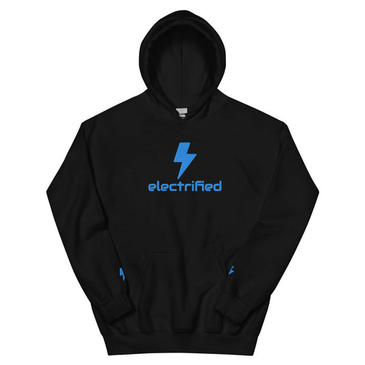 Electrified Embroidered Hoodie - Black Color - https://ascensionemporium.net
