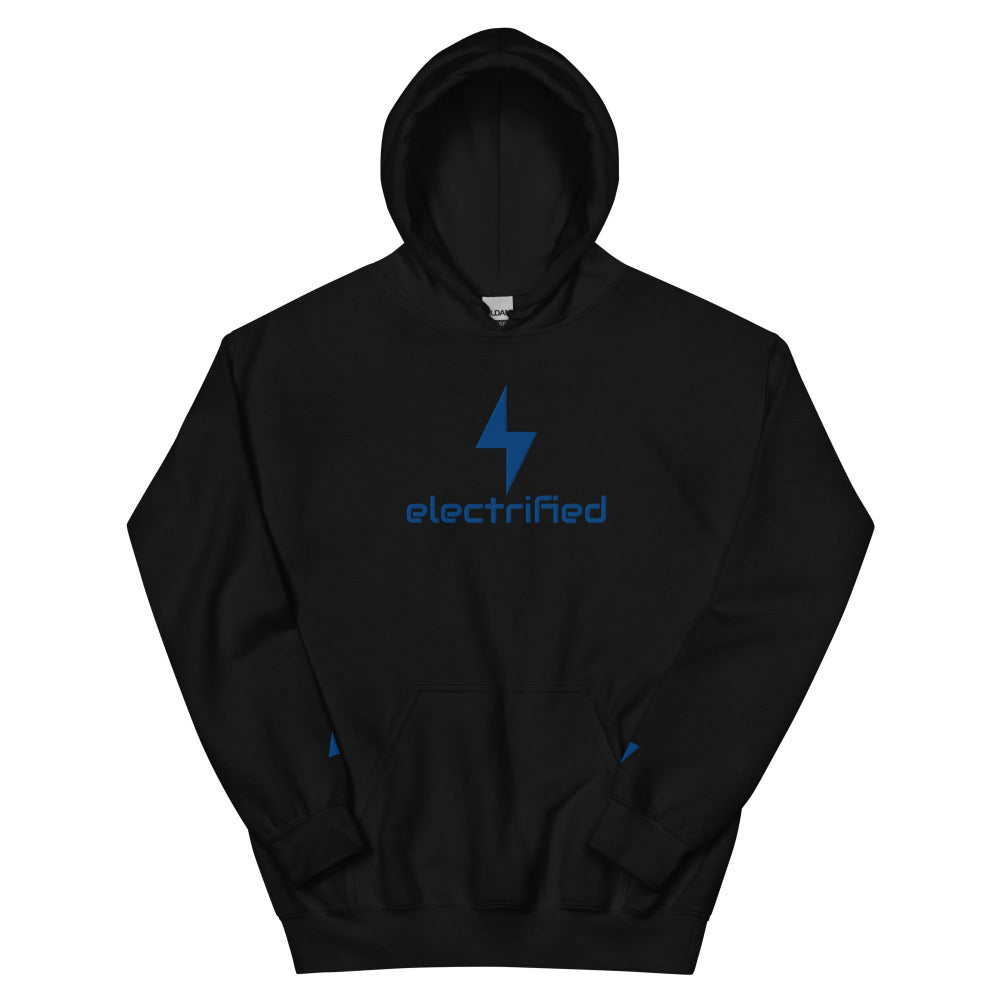 Electrified Embroidered Hoodie - Black Color - https://ascensionemporium.net