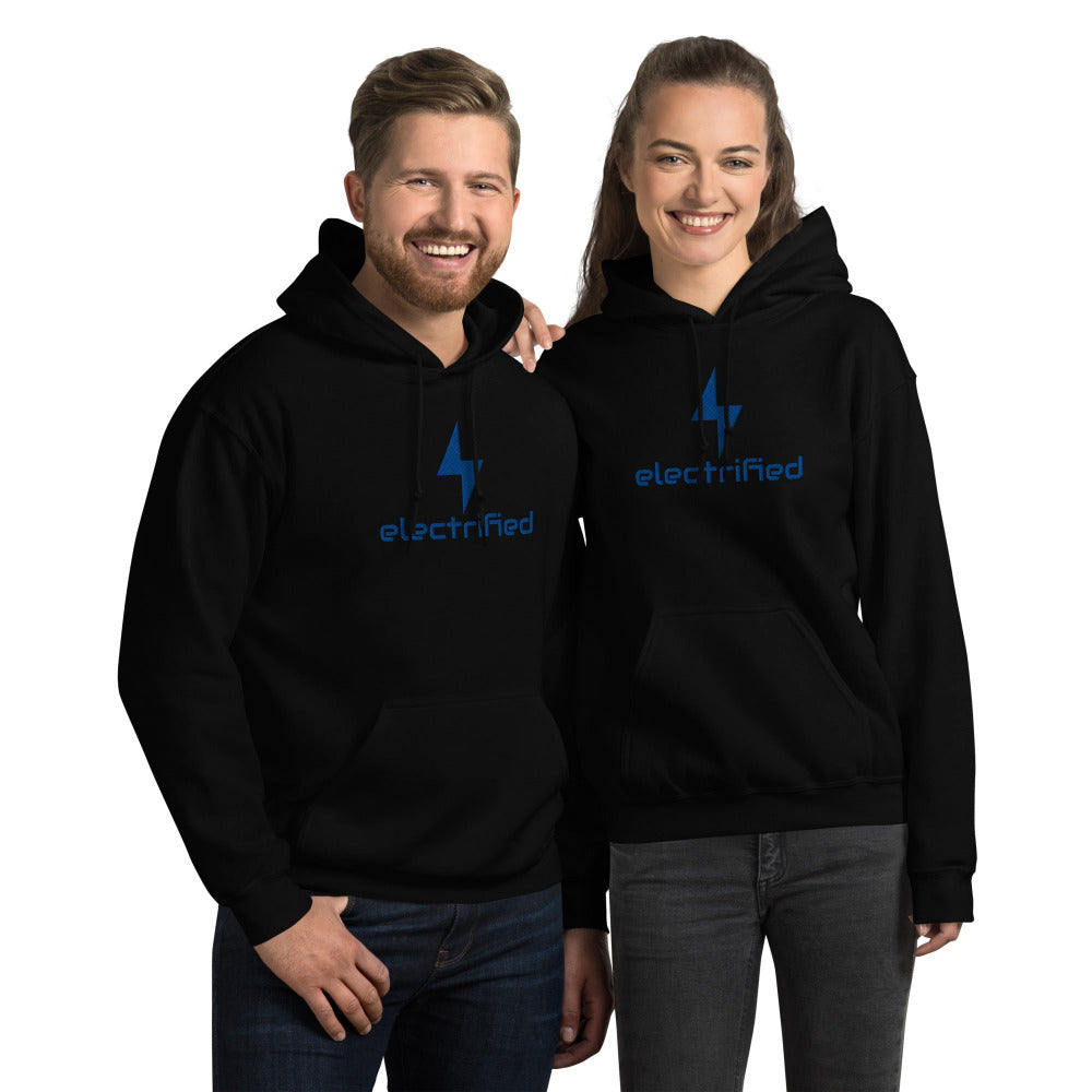 Electrified Embroidered Hoodie - Black Color - https://ascensionemporium.net