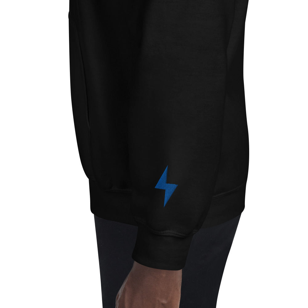 Electrified Embroidered Hoodie - Black Color - https://ascensionemporium.net