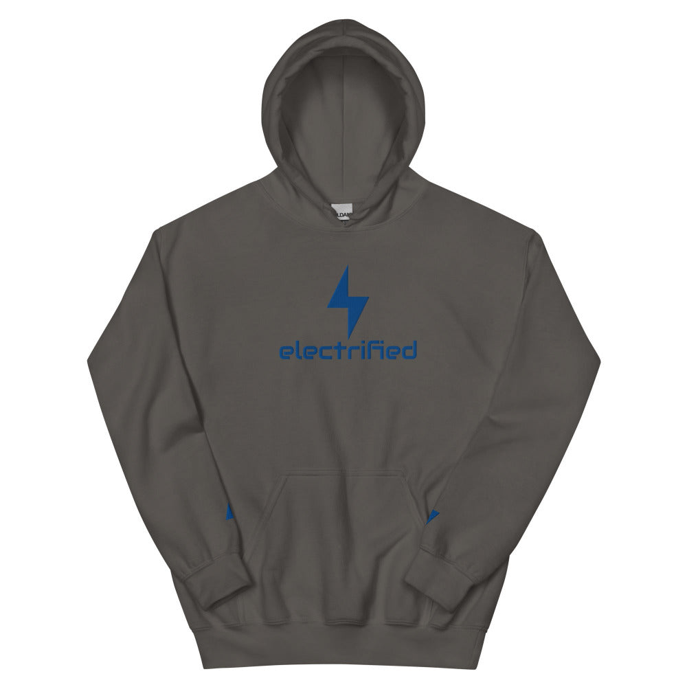 Electrified Embroidered Hoodie - Charcoal Color - https://ascensionemporium.net